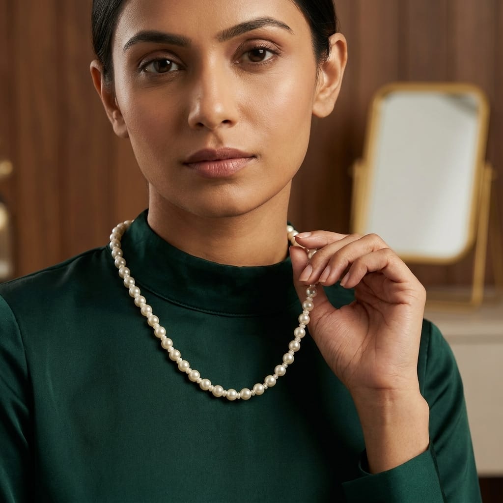 Elegant Pearl Beaded Necklace for Women | Lady Zone