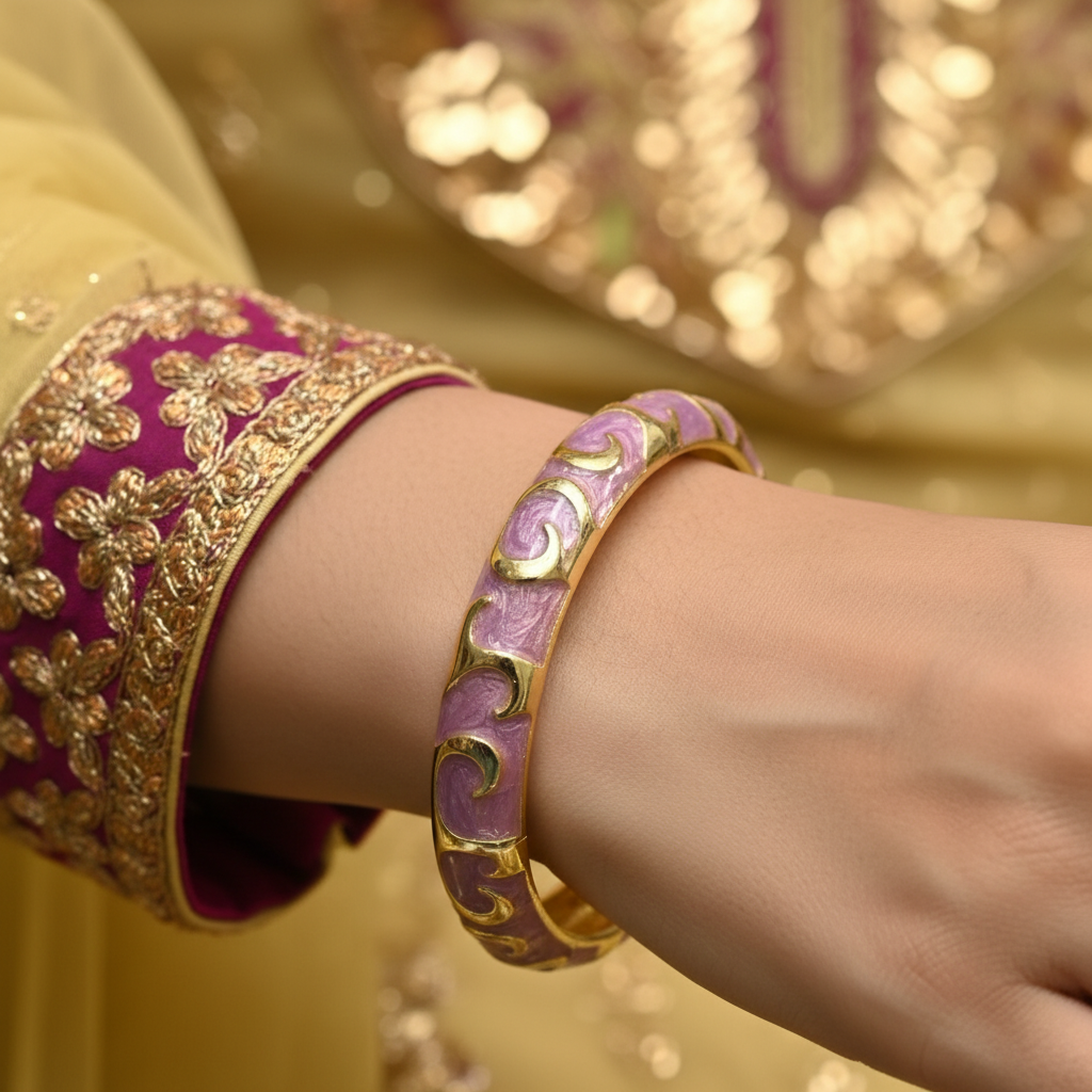 Traditional Meenakari Kada for Kids