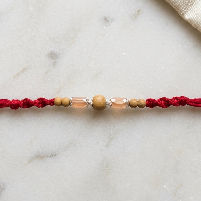 Elegant Sandalwood Designer Rakhi