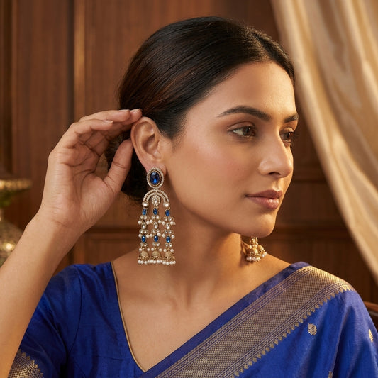 Regal Multi-Tiered Chandelier Earrings