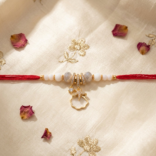 Starfish & Scallop Lumba Rakhi for Bhabhi