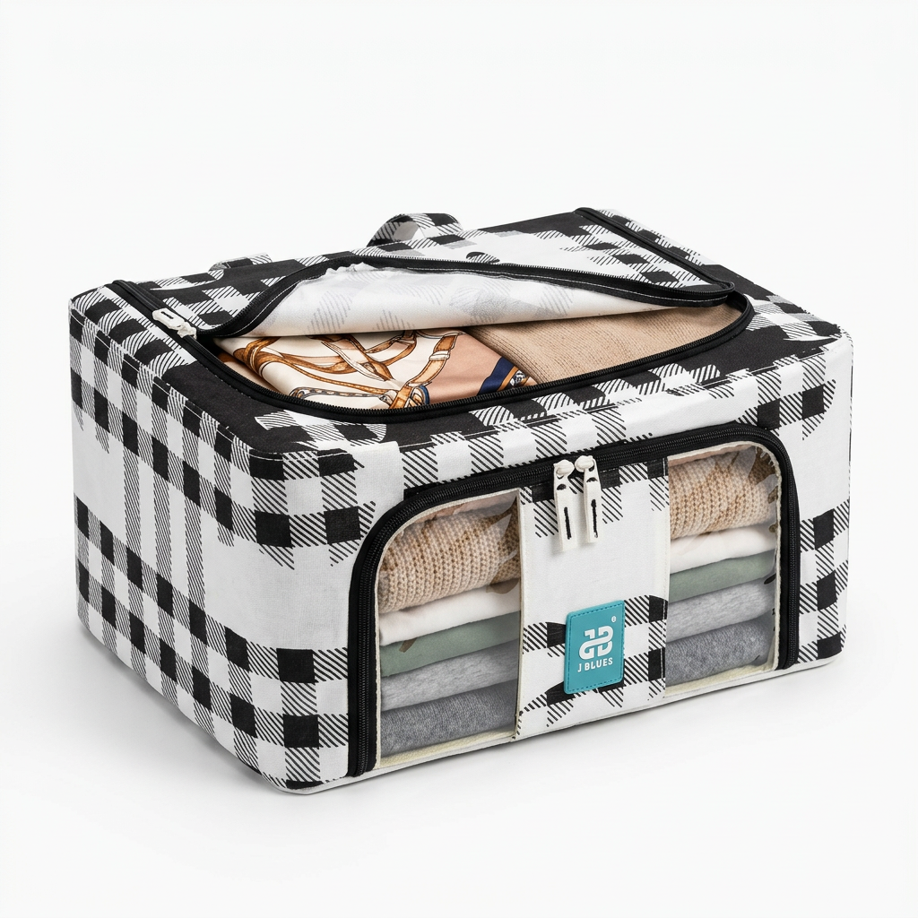 24L Foldable Clothes Storage Organizer Box with Window