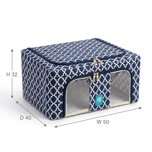 66L Foldable Clothes Storage Organizer Box with Window