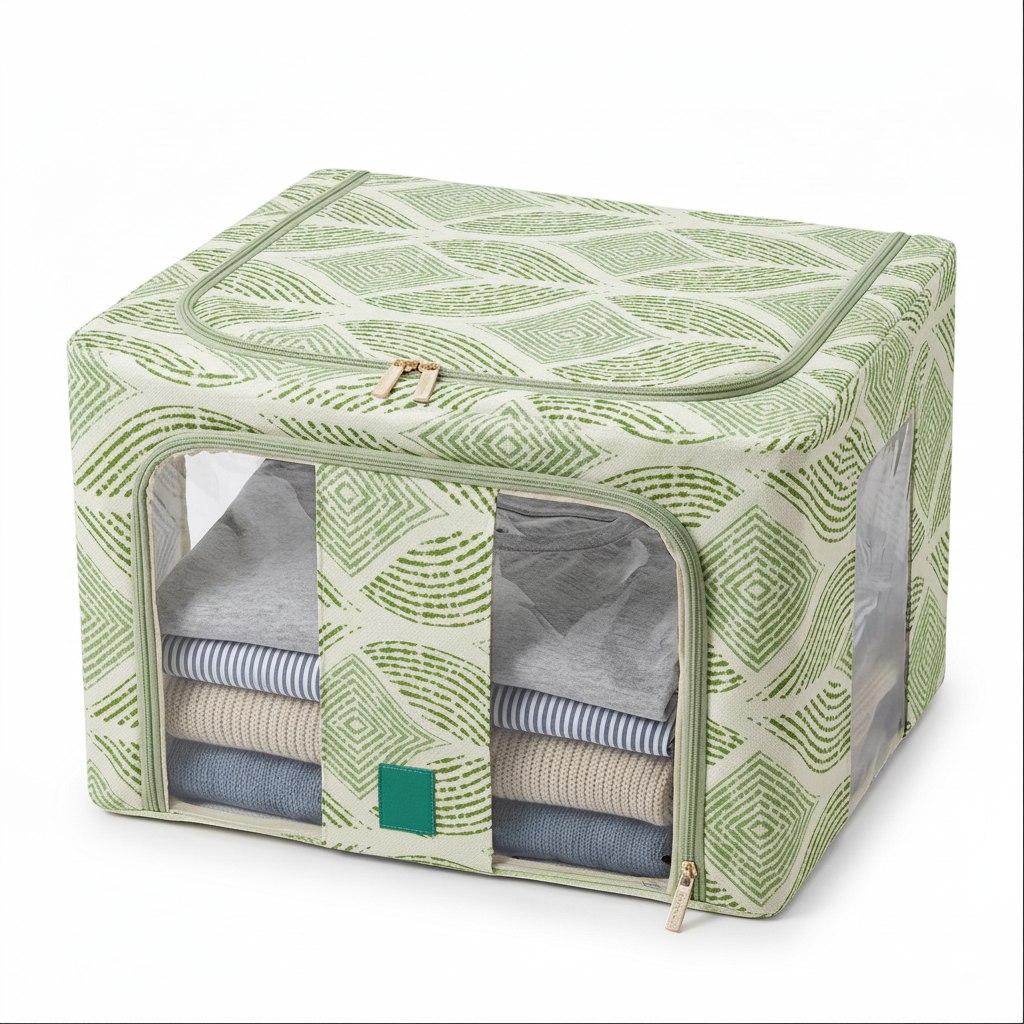 44L Foldable Clothes Storage Organizer Box with Window