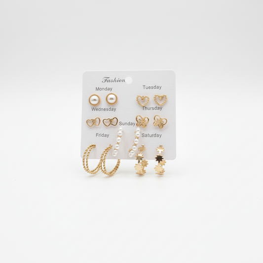 Multi Design Earring Set for Women (Set no.10)
