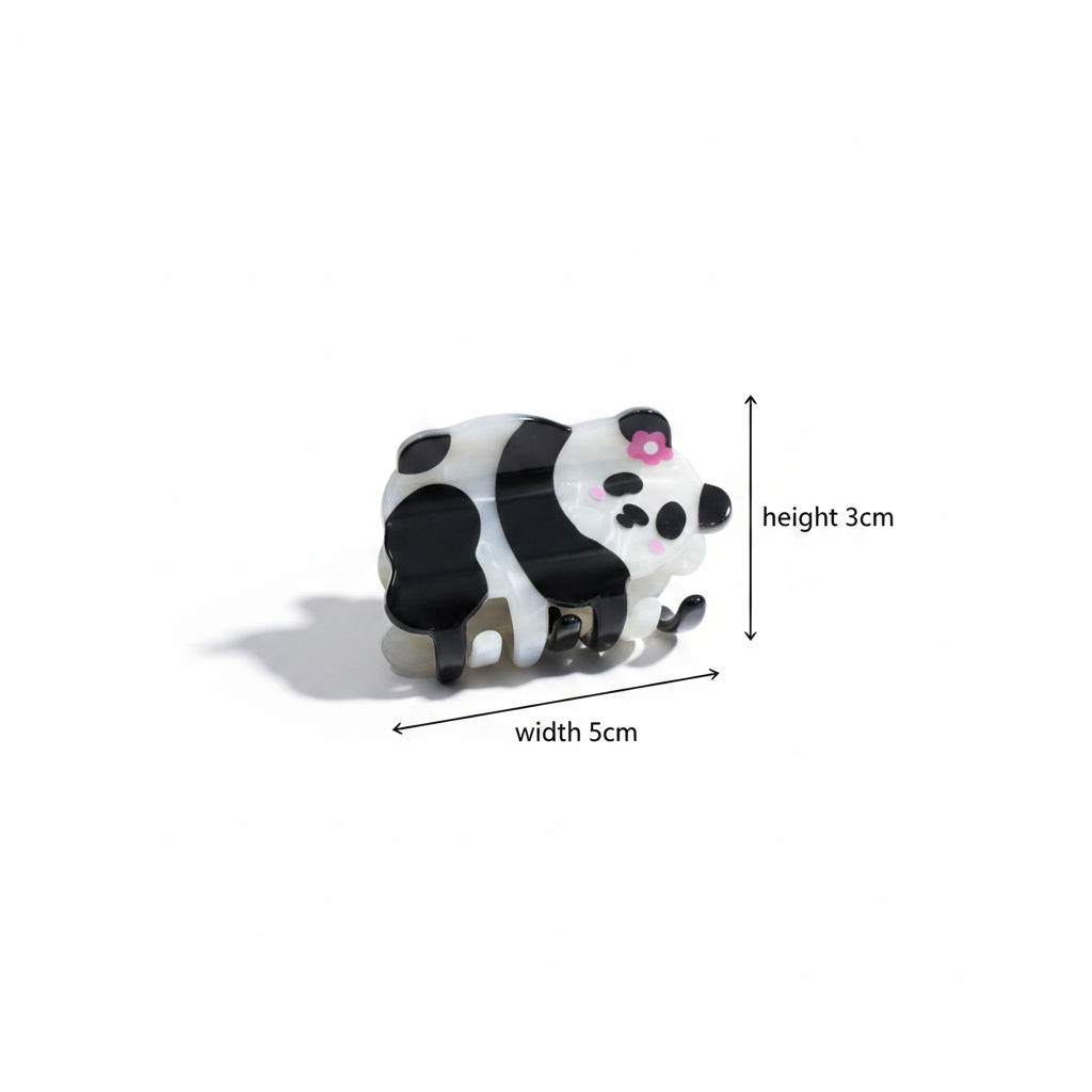 Cute Panda Hair Claw Clip for Girls