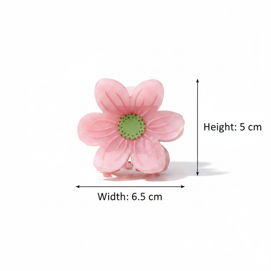 Pastel Flower Hair Claw Clip for Women