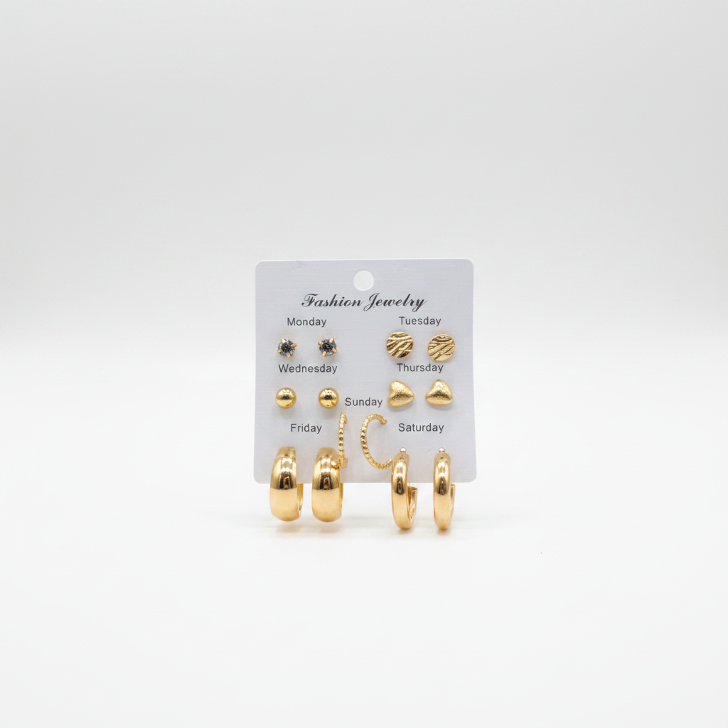 Multi Design Earring Set for Women (Set no.25)
