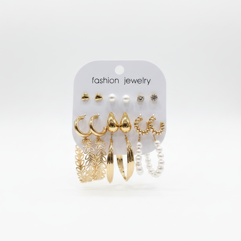 Multi Design Earring Set for Women (Set no.30)