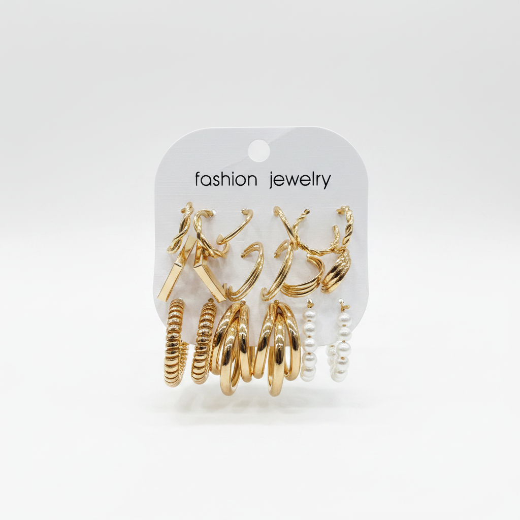 Multi Design Earring Set for Women (Set no.42)