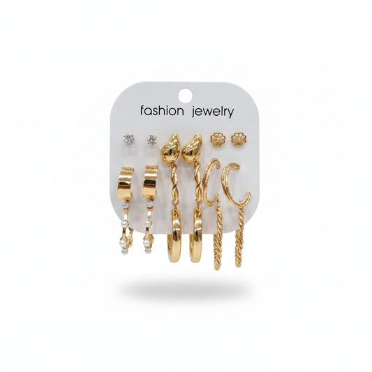 Multi Design Earring Set for Women (Set no.32)