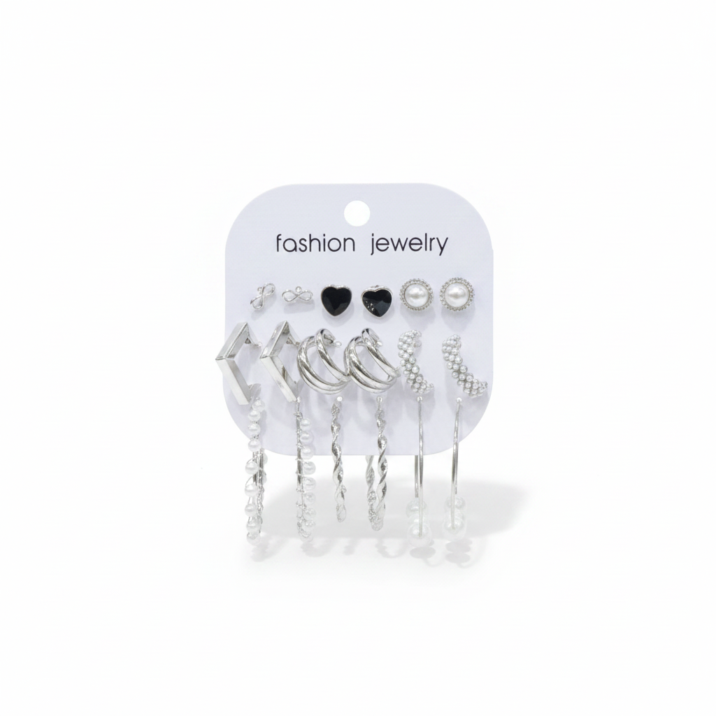 Multi Design Earring Set for Women (Set no.37)