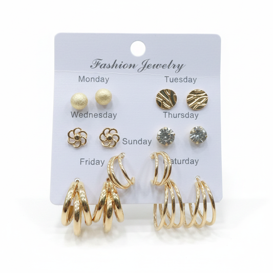 Multi Design Earring Set for Women (Set no.20)