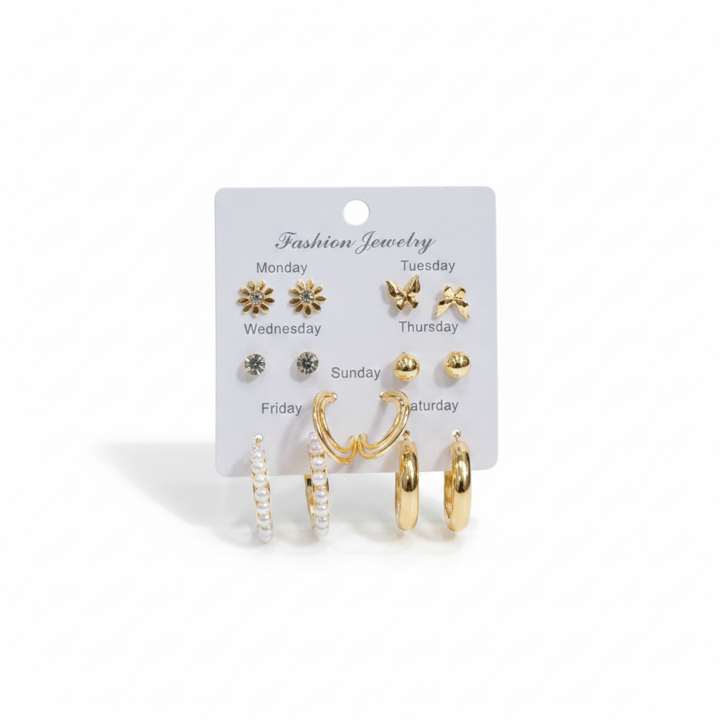 Multi Design Earring Set for Women (Set no.26)
