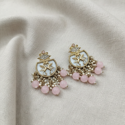 Royal Swan Pearl Drop Earrings for Women | Lady Zone
