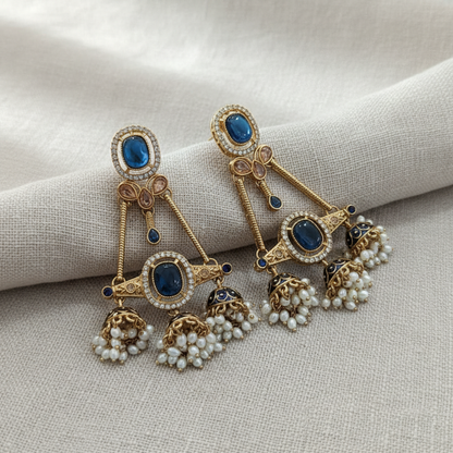 Royal Pearl Jhumka Drop Earrings for Women | Lady Zone