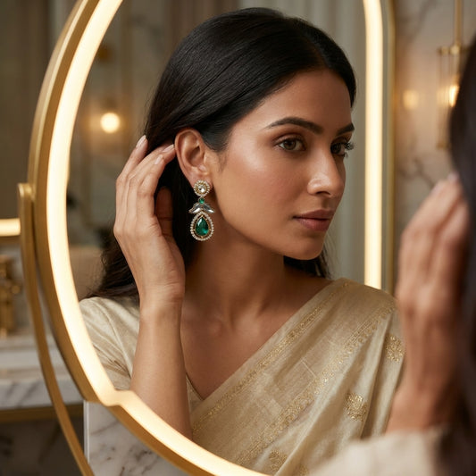 Luxury American Diamond Teardrop Earrings for Women | Lady Zone