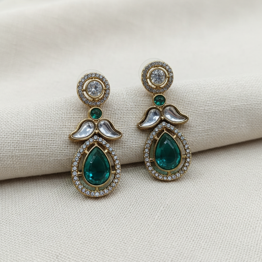 Luxury American Diamond Teardrop Earrings for Women | Lady Zone