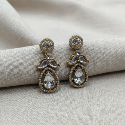 Luxury American Diamond Teardrop Earrings for Women | Lady Zone
