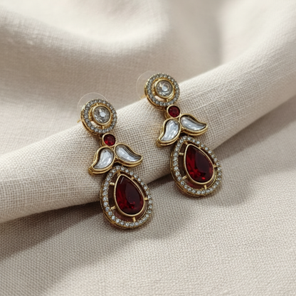 Luxury American Diamond Teardrop Earrings for Women | Lady Zone
