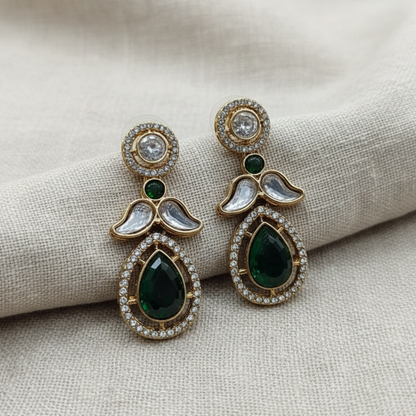 Luxury American Diamond Teardrop Earrings for Women | Lady Zone