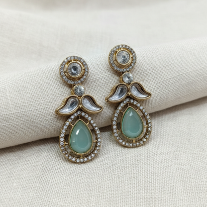 Luxury American Diamond Teardrop Earrings for Women | Lady Zone