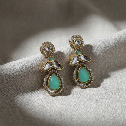 Luxury American Diamond Teardrop Earrings for Women | Lady Zone