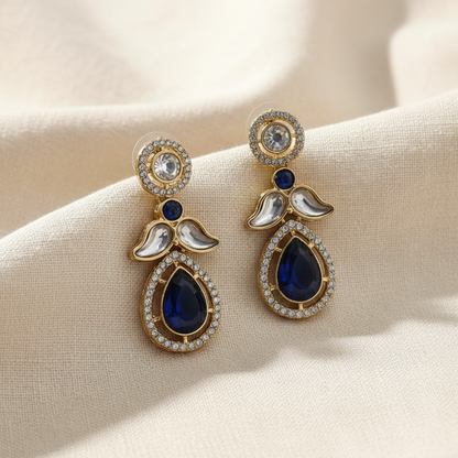 Luxury American Diamond Teardrop Earrings for Women | Lady Zone