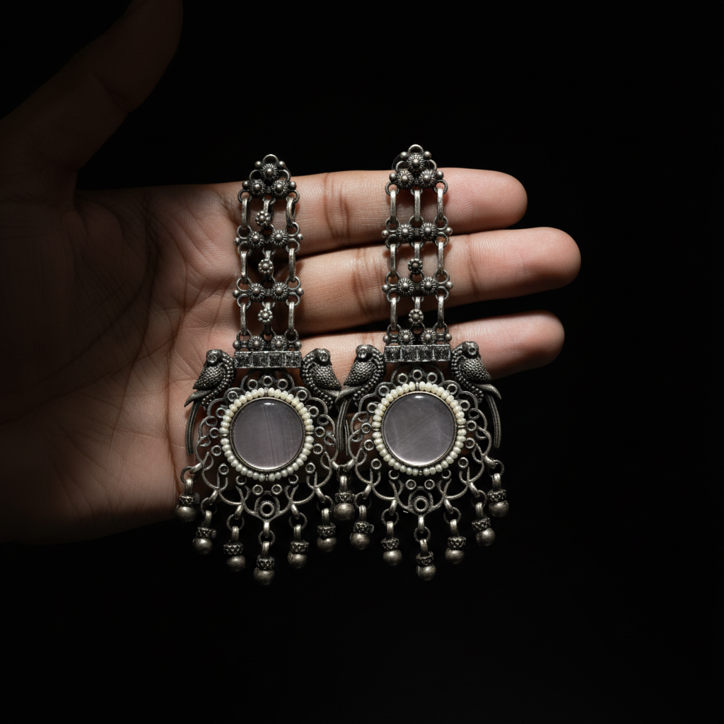 Ethnic Statement Dangler Earrings