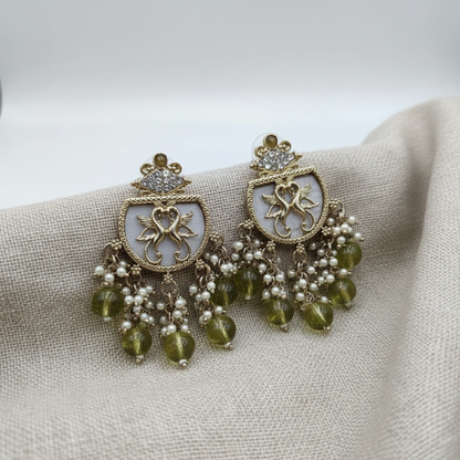 Royal Swan Pearl Drop Earrings for Women | Lady Zone