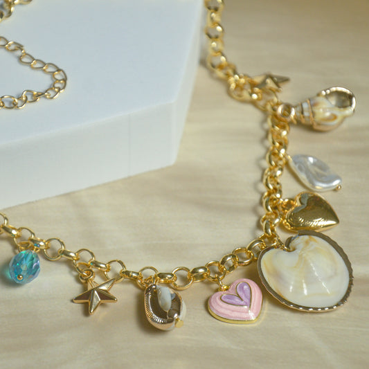 Statement Charm Necklace