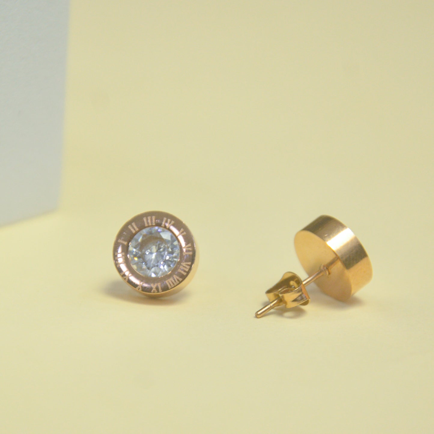 Timeless Roman Sainless Steel Stud Earrings