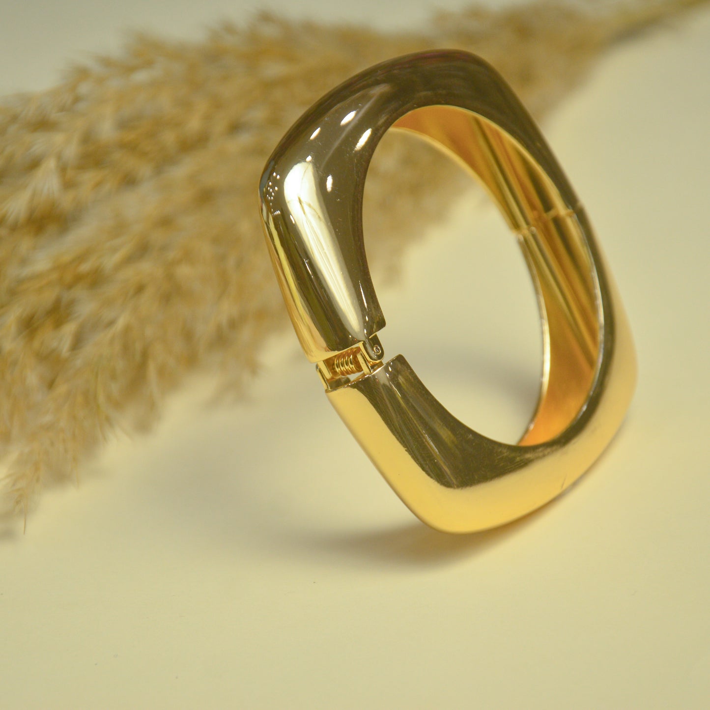 Bold Luxe Square Gold Bracelet