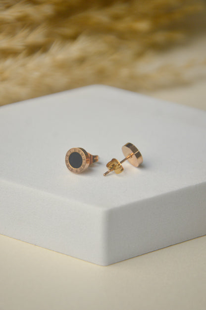 Midnight Charm SS Stud Earrings