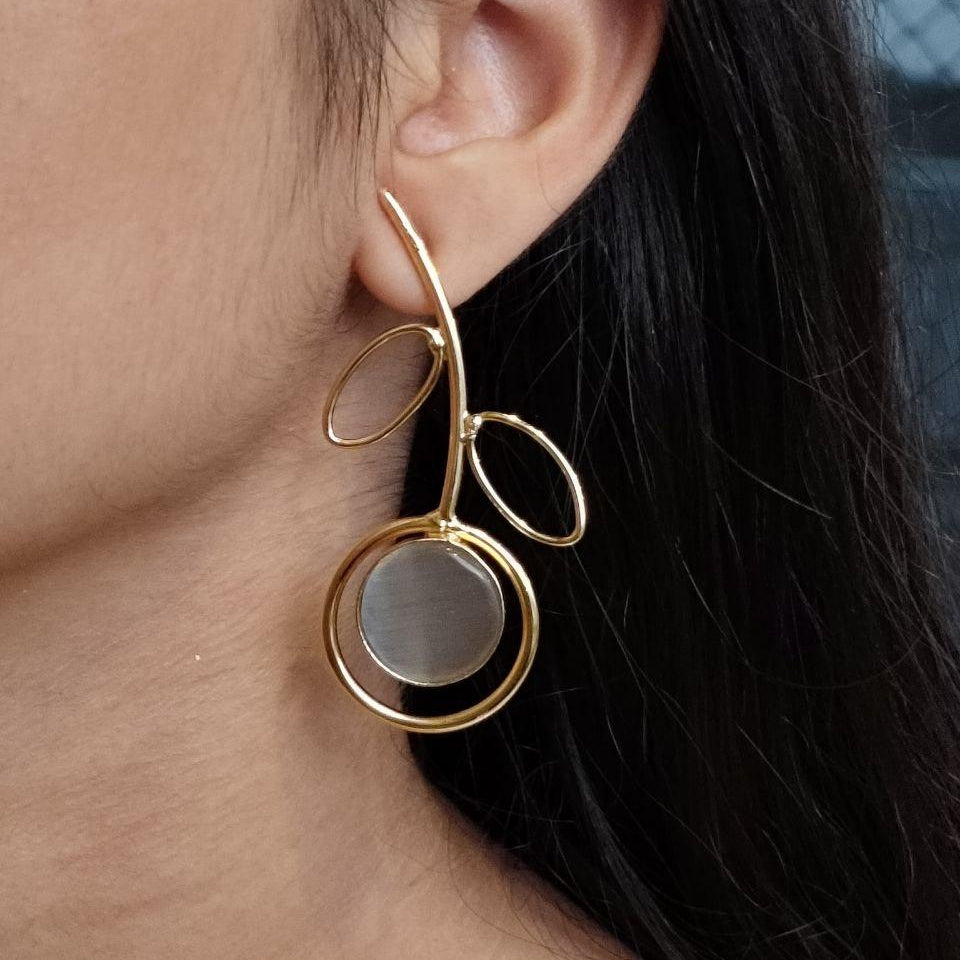 Elegant Vine Stone Earrings | Lady Zone