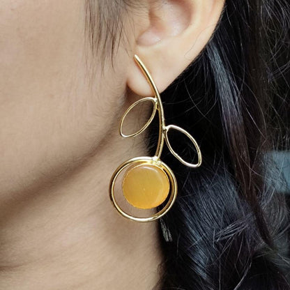 Elegant Vine Stone Earrings | Lady Zone