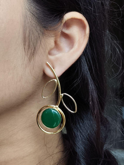 Elegant Vine Stone Earrings | Lady Zone