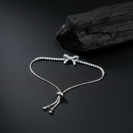 Zircon Bow Adjustable Bracelet for Women