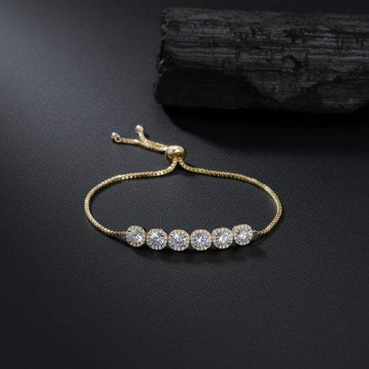 Round Zircon Tennis Bracelet for Women