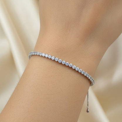 Dainty Zircon Tennis Bracelet for Women