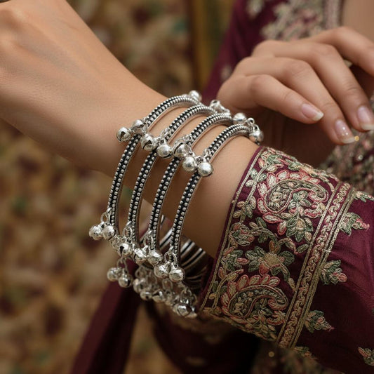 Kashmiri Ghungroo Bangles Set for Women
