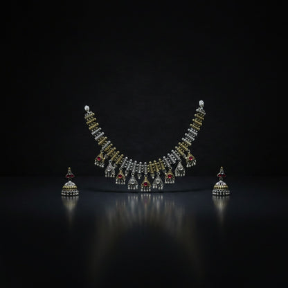 German Silver Traditional Necklace Set for Women | Lady Zone
