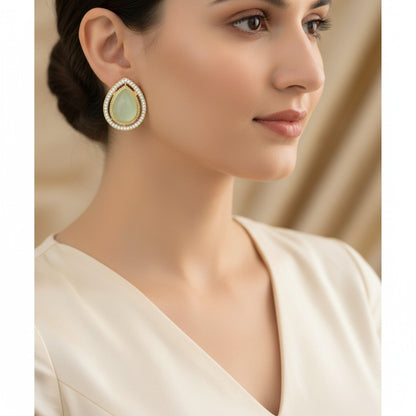 Luxury Teardrop Crystal Stud Earrings for Women