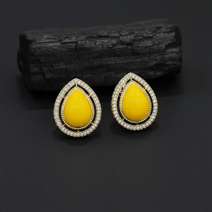 Luxury Teardrop Crystal Stud Earrings for Women