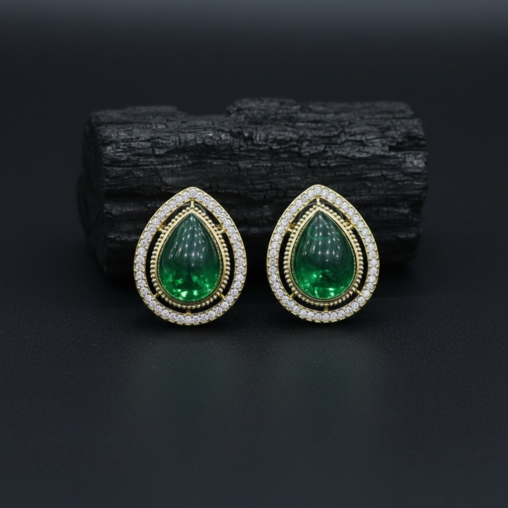 Luxury Teardrop Crystal Stud Earrings for Women