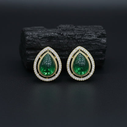 Luxury Teardrop Crystal Stud Earrings for Women