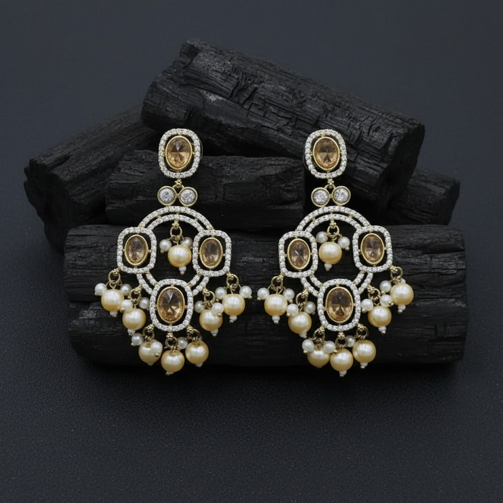 Traditional Beaded Chandbali Earrings for Women | Lady Zone