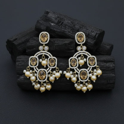 Traditional Beaded Chandbali Earrings for Women | Lady Zone