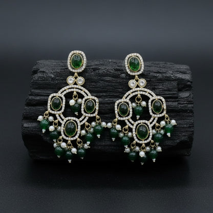 Traditional Beaded Chandbali Earrings for Women | Lady Zone