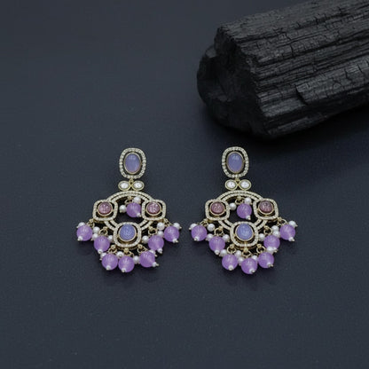 Traditional Beaded Chandbali Earrings for Women | Lady Zone